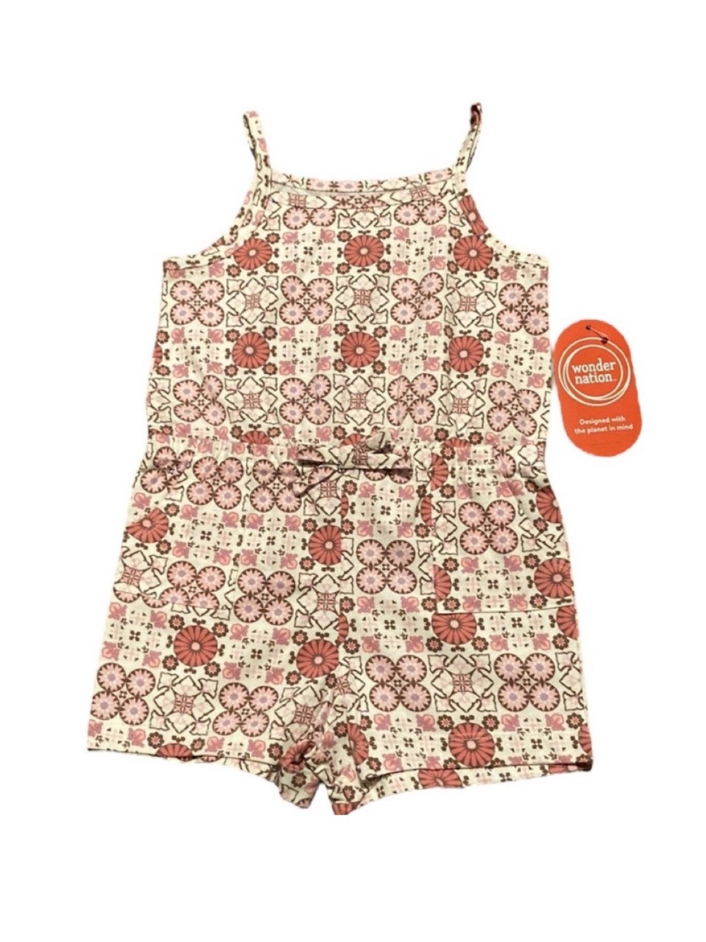 Wonder Nation Spaghetti Strap Rompers - Picture 5 of 12
